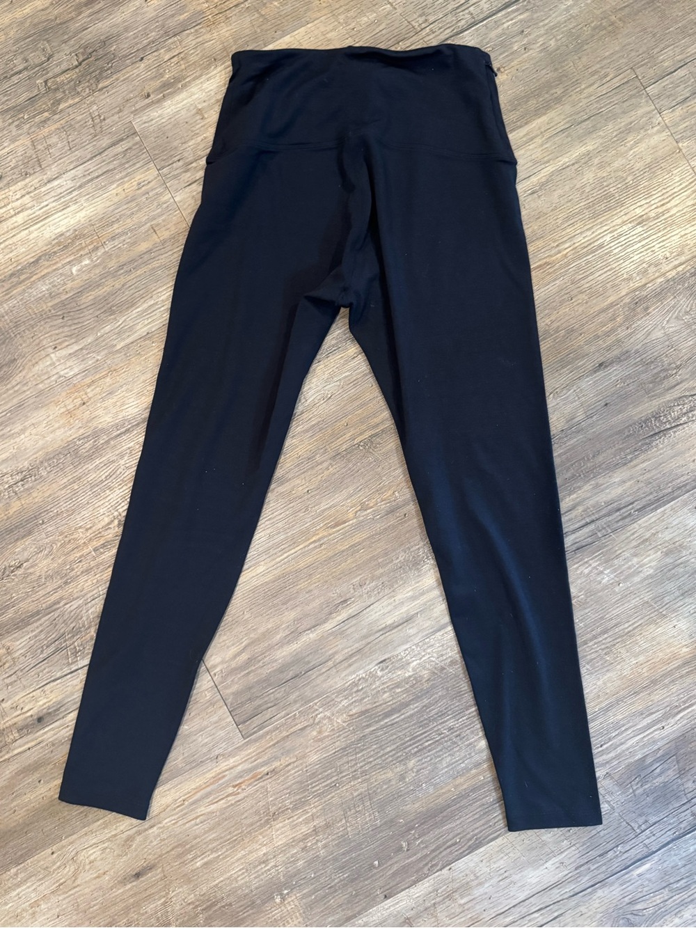 Unbound Merino Classic Black Merino Wool Active Outdoor Leggings Sz M Euc - Picture 2 of 6